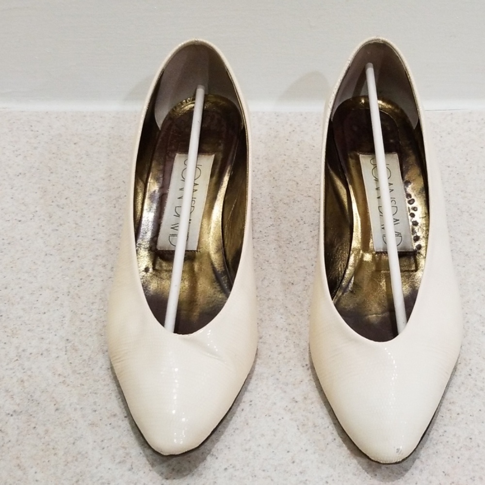 Joan & David handmade in Italy printed patent shoe